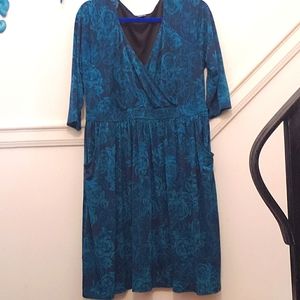 Torrid Faux Wrap Dress Pockets 2